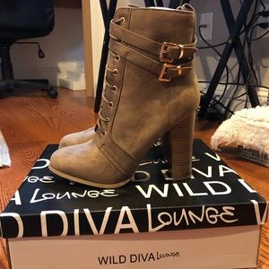 Wild Diva Lounge Booties, BRAND NEW